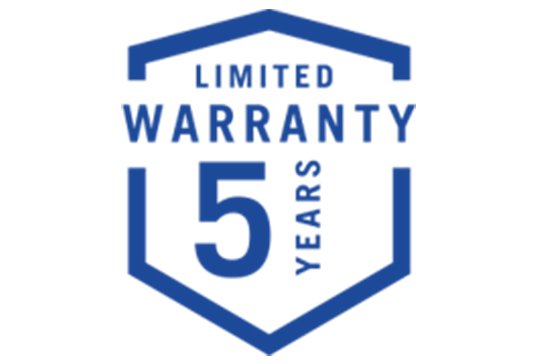 5 year limited warranty